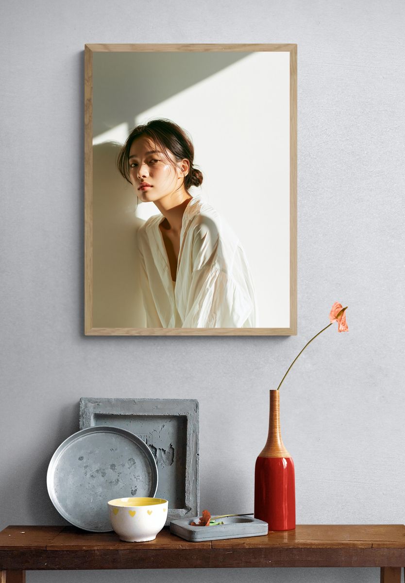 Soft Light Portrait Photography Poster. — room view 3