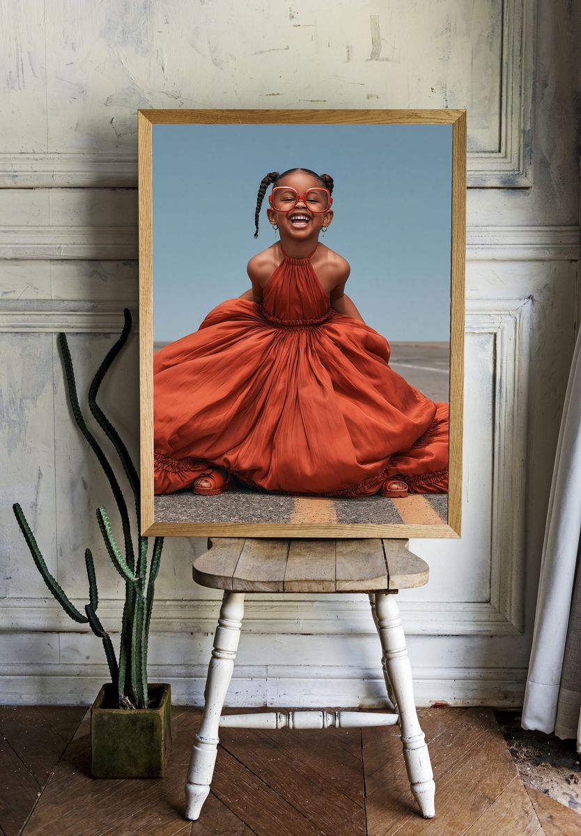 Joyful Child Portrait Photography Poster. room preview