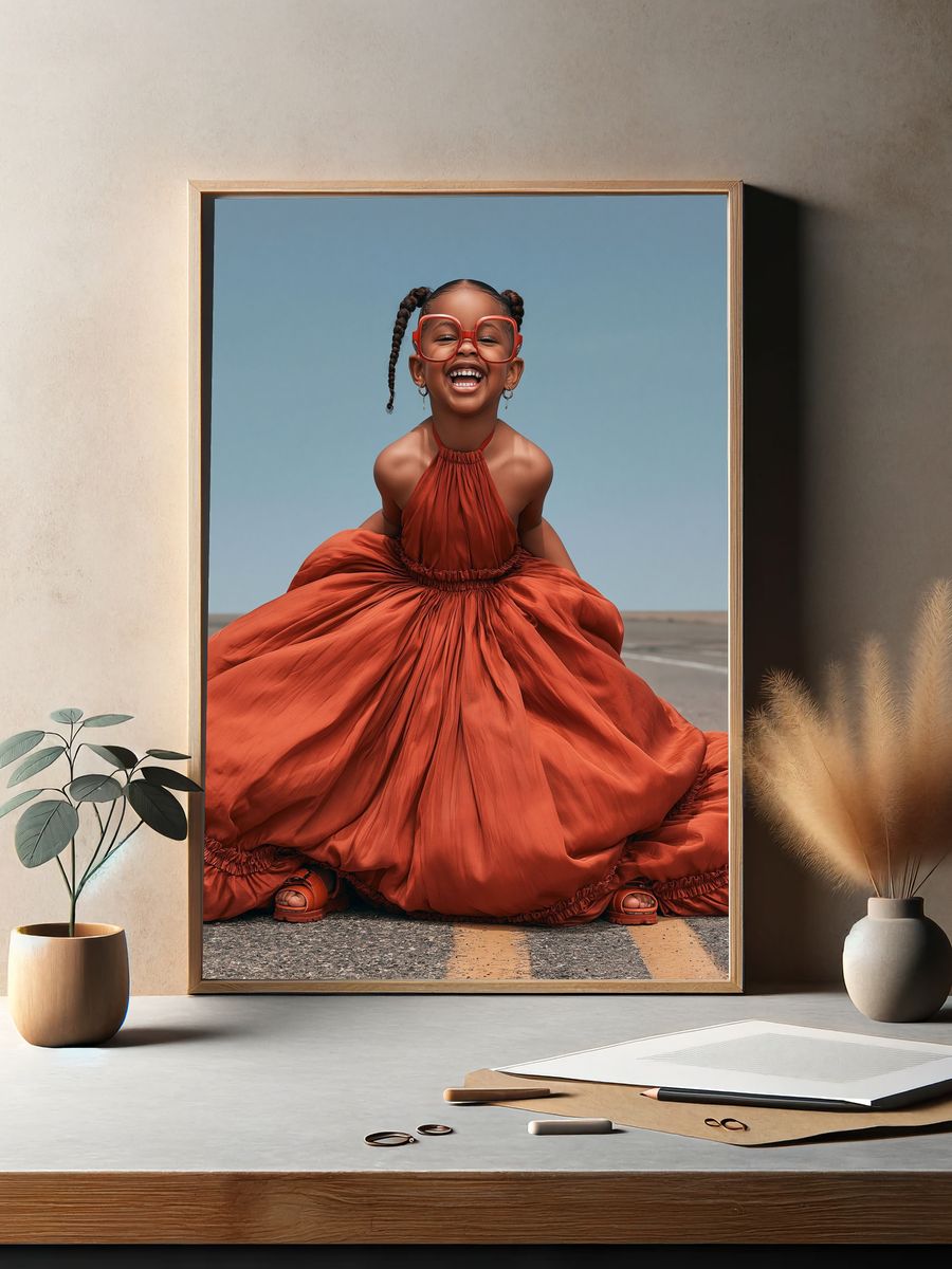 Joyful Child Portrait Photography Poster. — room view 2