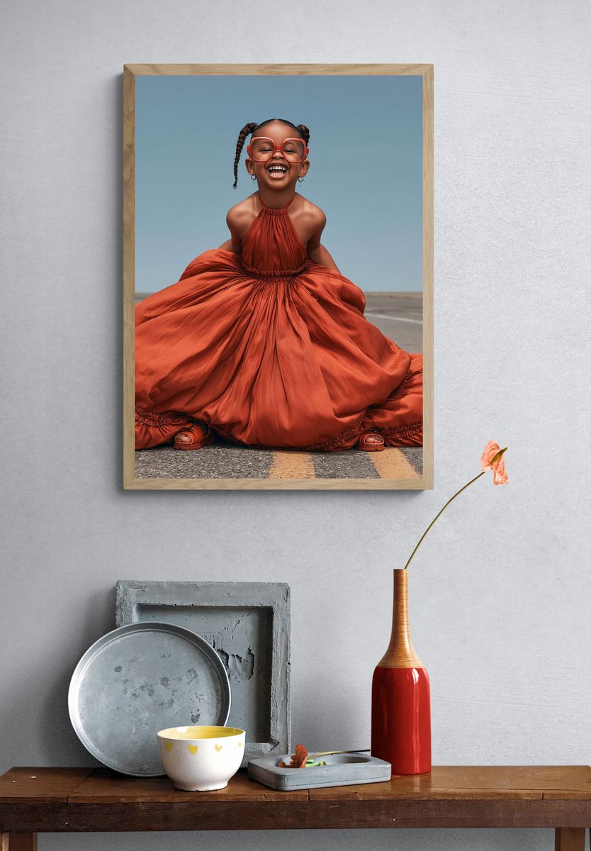 Joyful Child Portrait Photography Poster. — room view 3