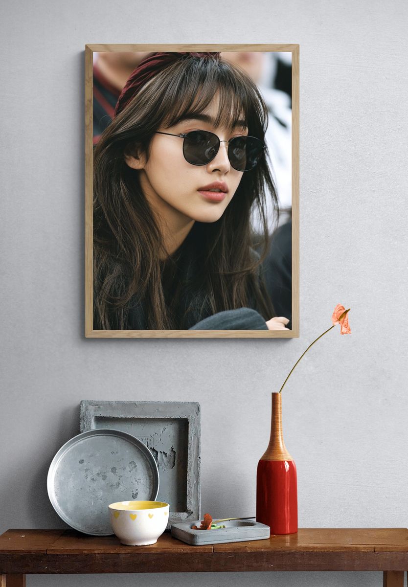 Sunglasses Portrait Photography Poster. — room view 3