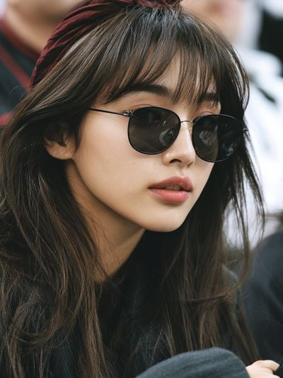 Sunglasses Portrait Photography Poster. poster