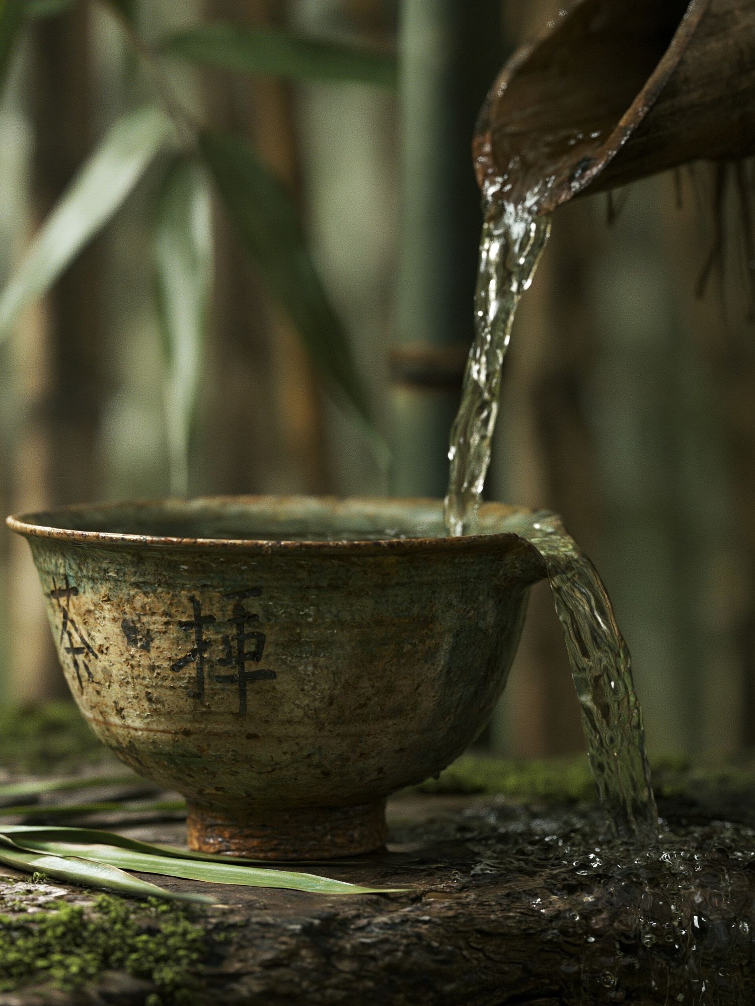 Zen Water Bowl Photography Poster. poster — photography art