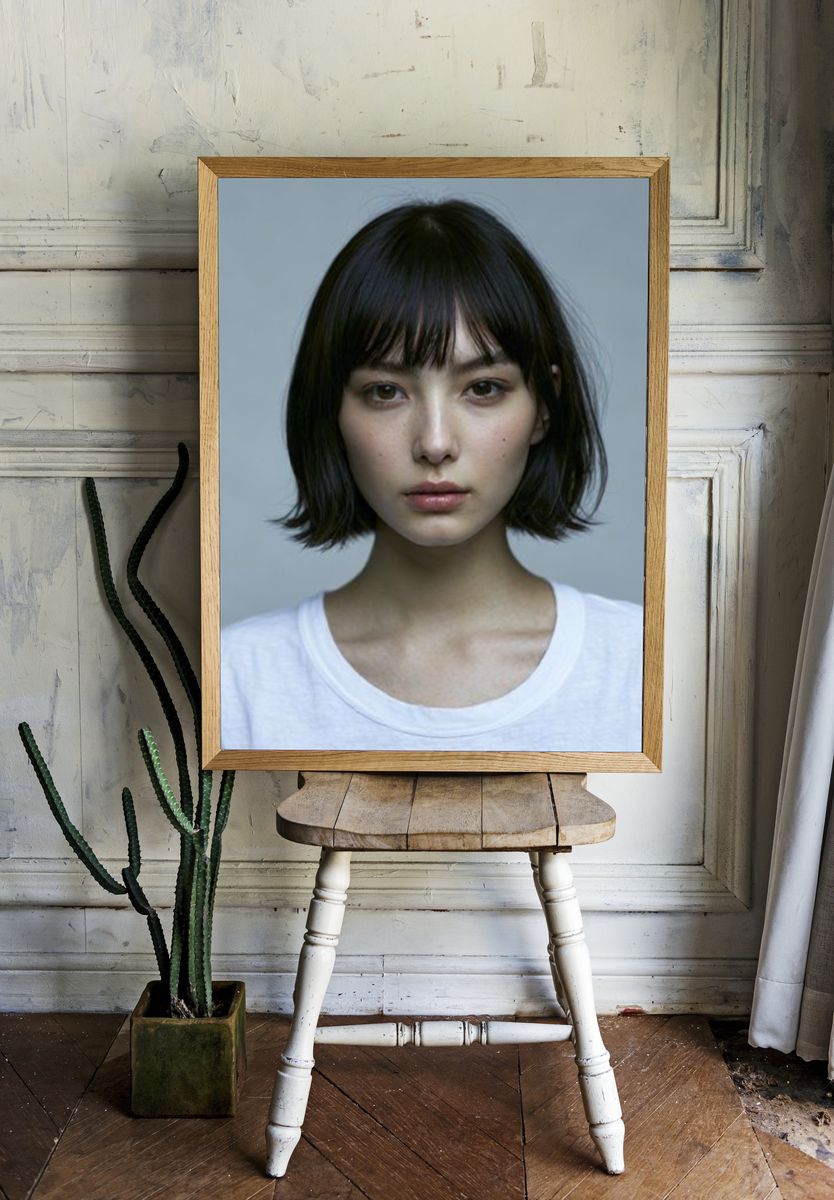 Minimalist Portrait Poster. room preview