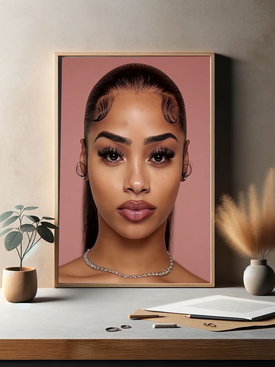 Elegant Portrait Photography Poster. — room view 2