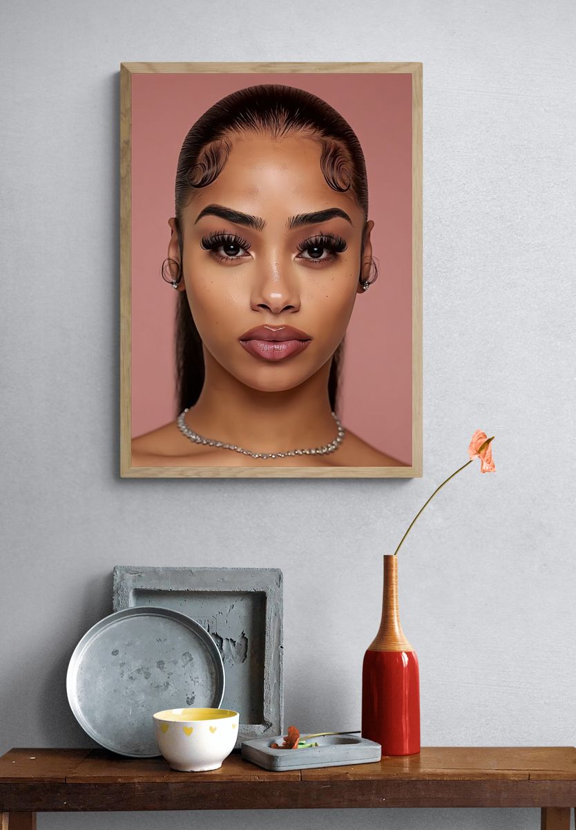 Elegant Portrait Photography Poster. — room view 3