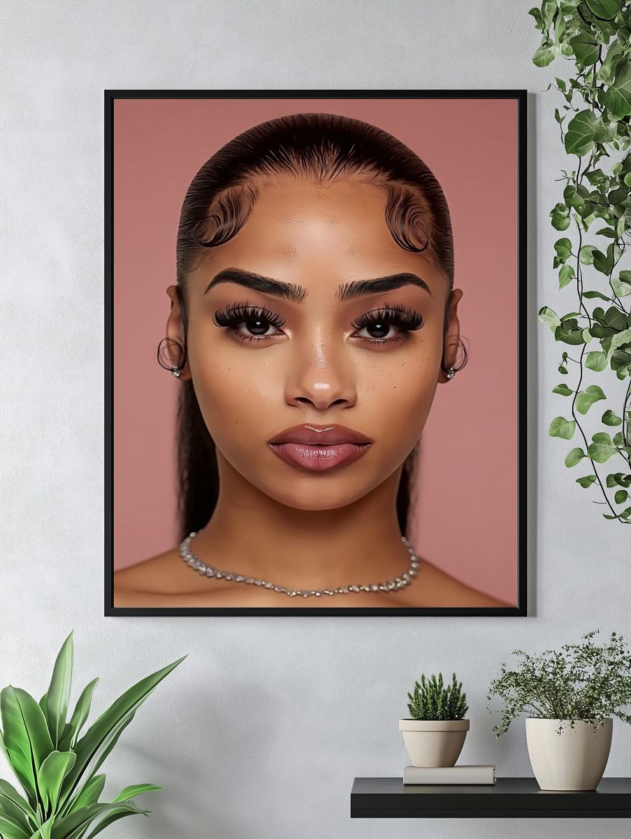 Elegant Portrait Photography Poster. — room view 4