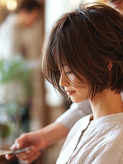 Salon Haircut Portrait Print.