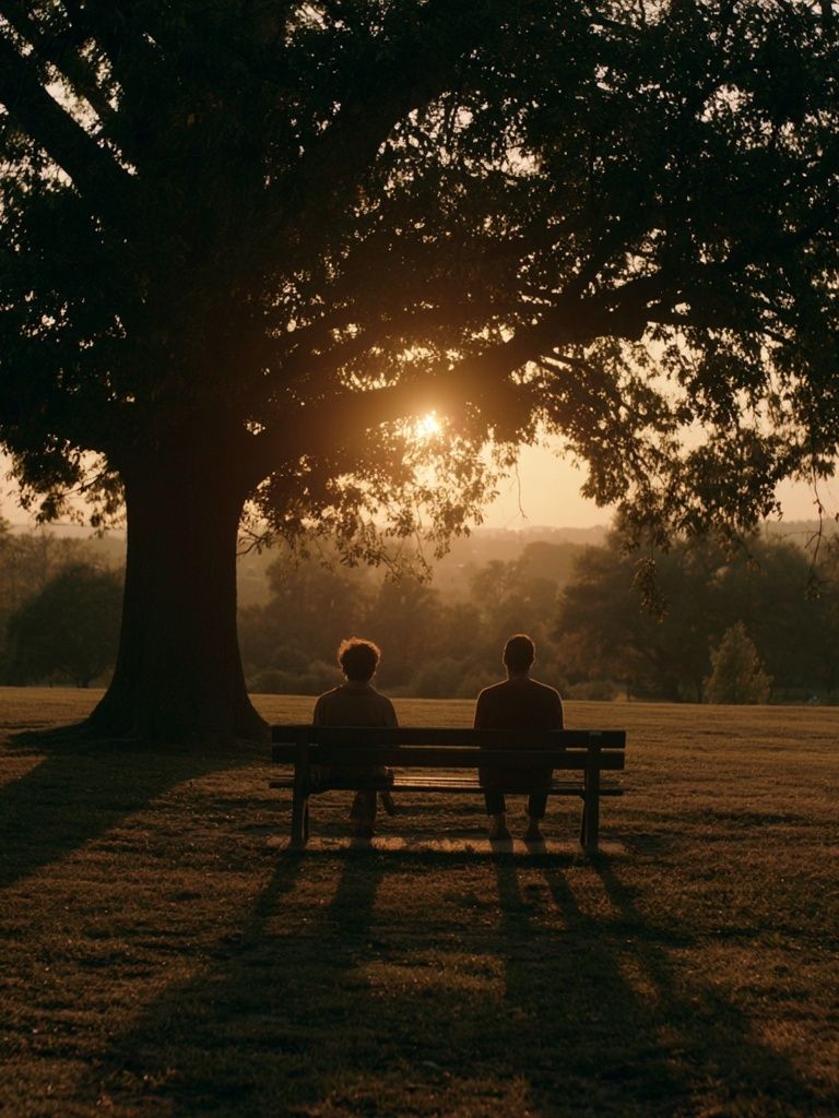 Sunset Park Bench Photography Poster. poster — photography art