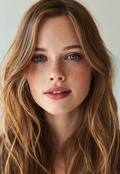 Freckled Portrait Photography Poster. poster print