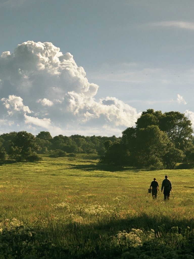 Meadow Walk Landscape Poster. poster — photography art