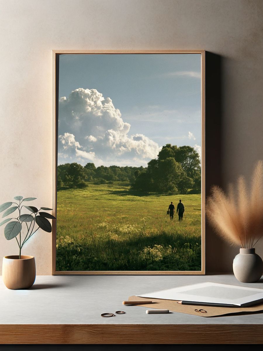 Meadow Walk Landscape Poster. — room view 2