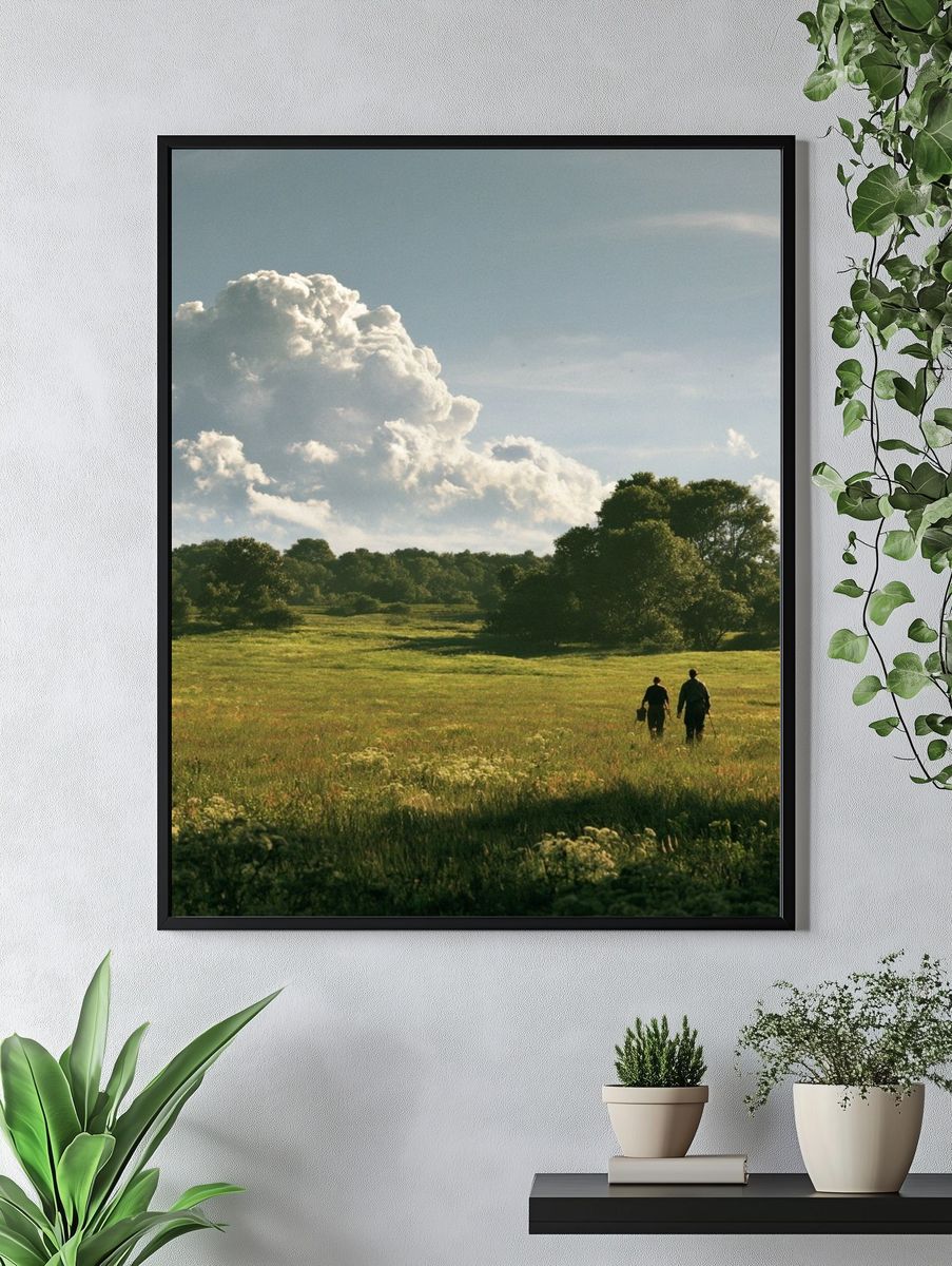 Meadow Walk Landscape Poster. — room view 4