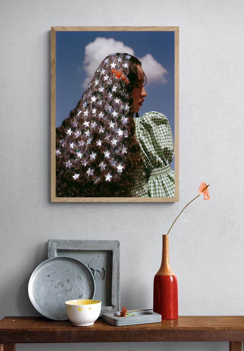 Starry Profile Fashion Poster. — room view 3