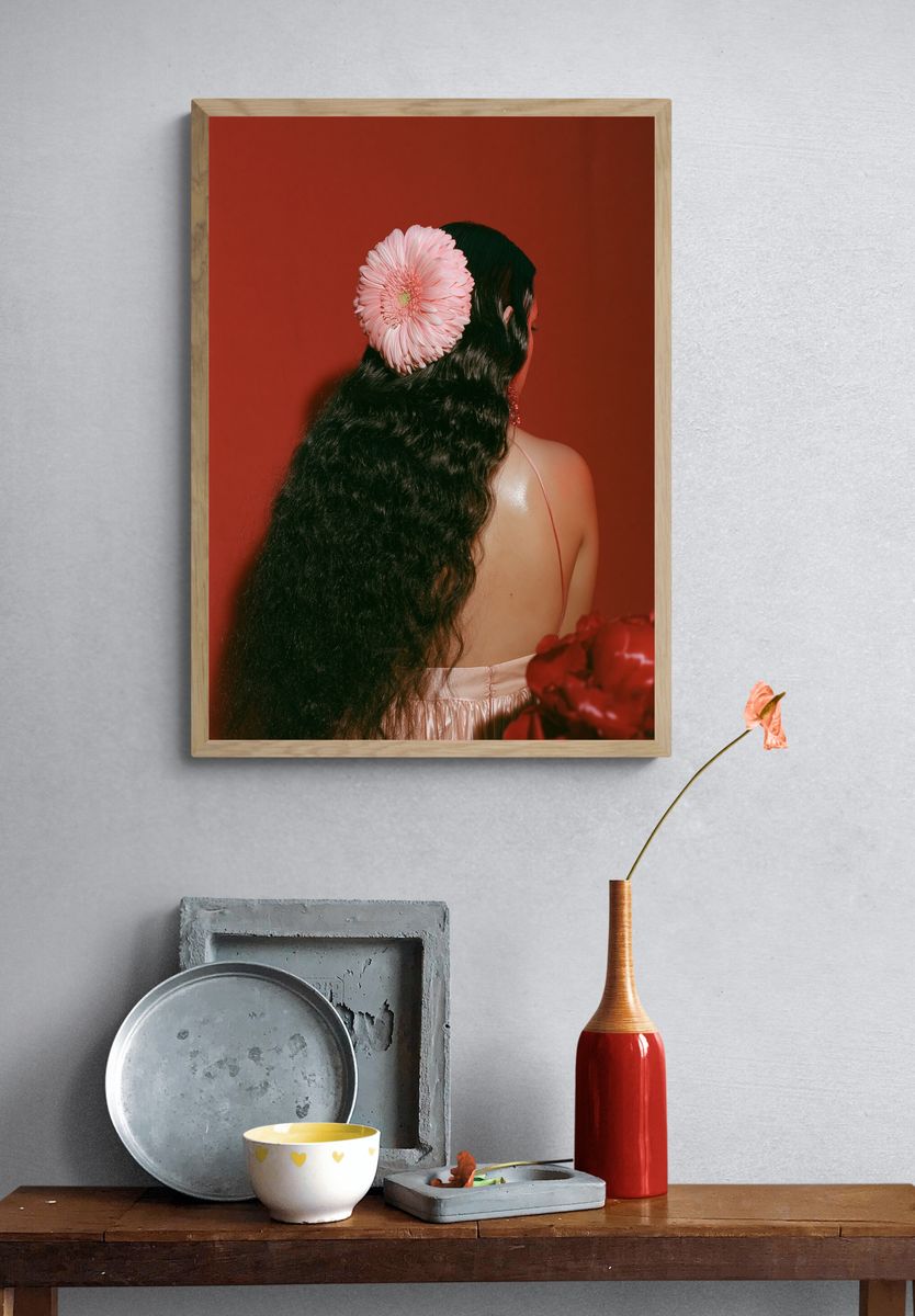 Floral Portrait Photography Poster. — room view 3
