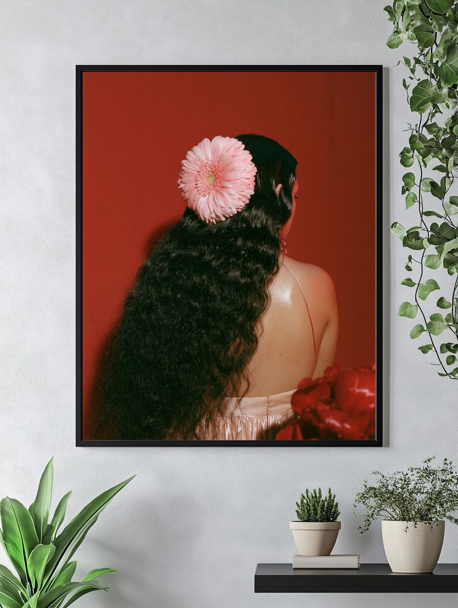 Floral Portrait Photography Poster. — room view 4