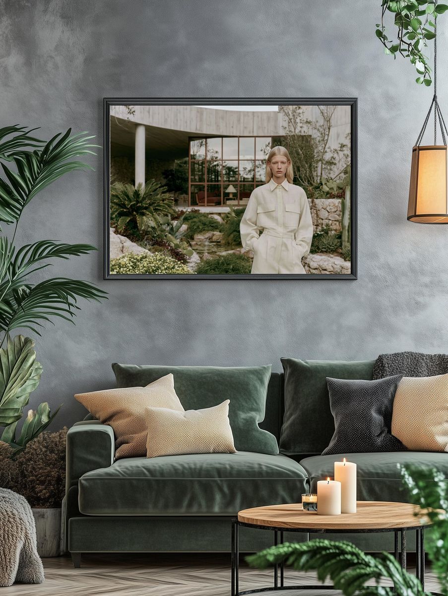 Modern Fashion Portrait Poster. — room view 4