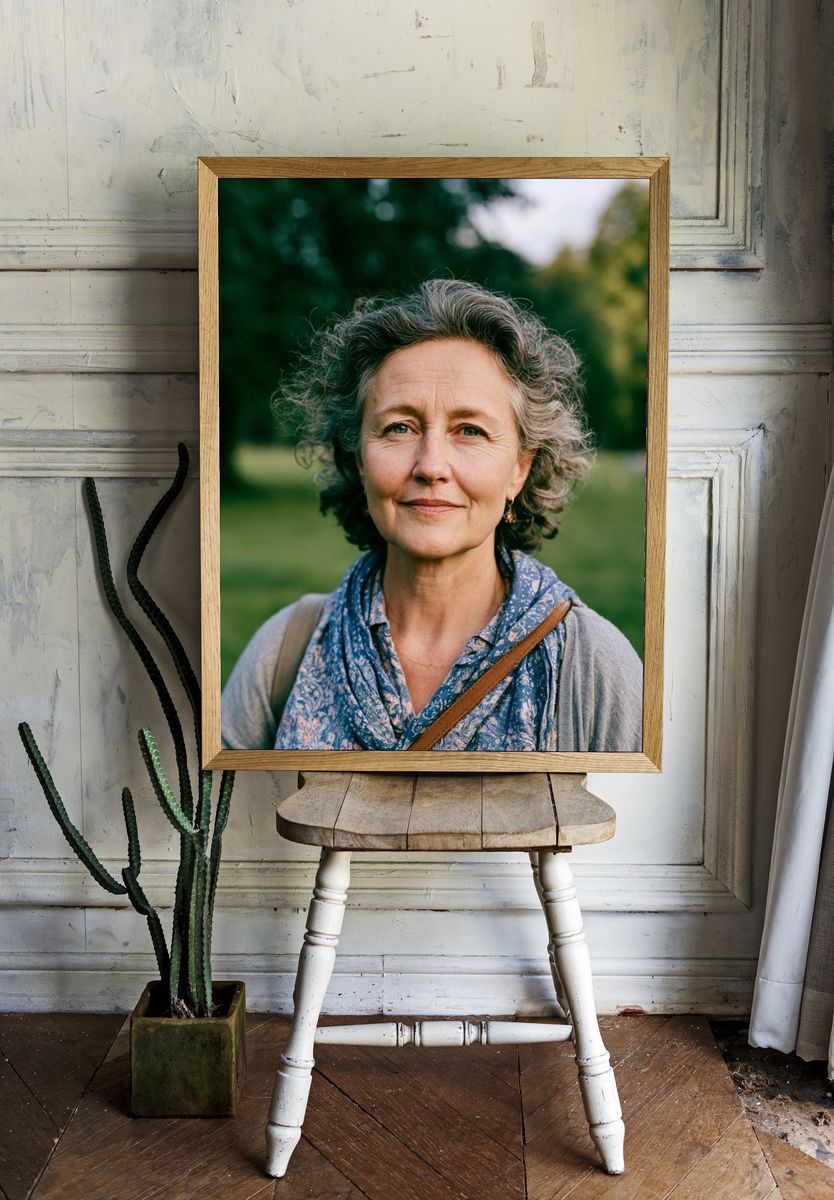 Woman Portrait Photography Poster. — room view 1