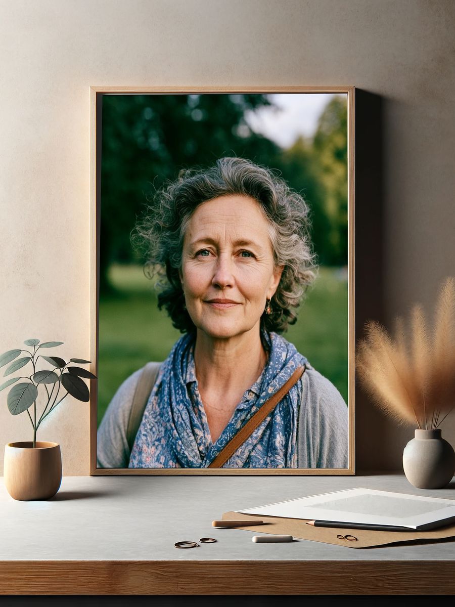 Woman Portrait Photography Poster. — room view 2