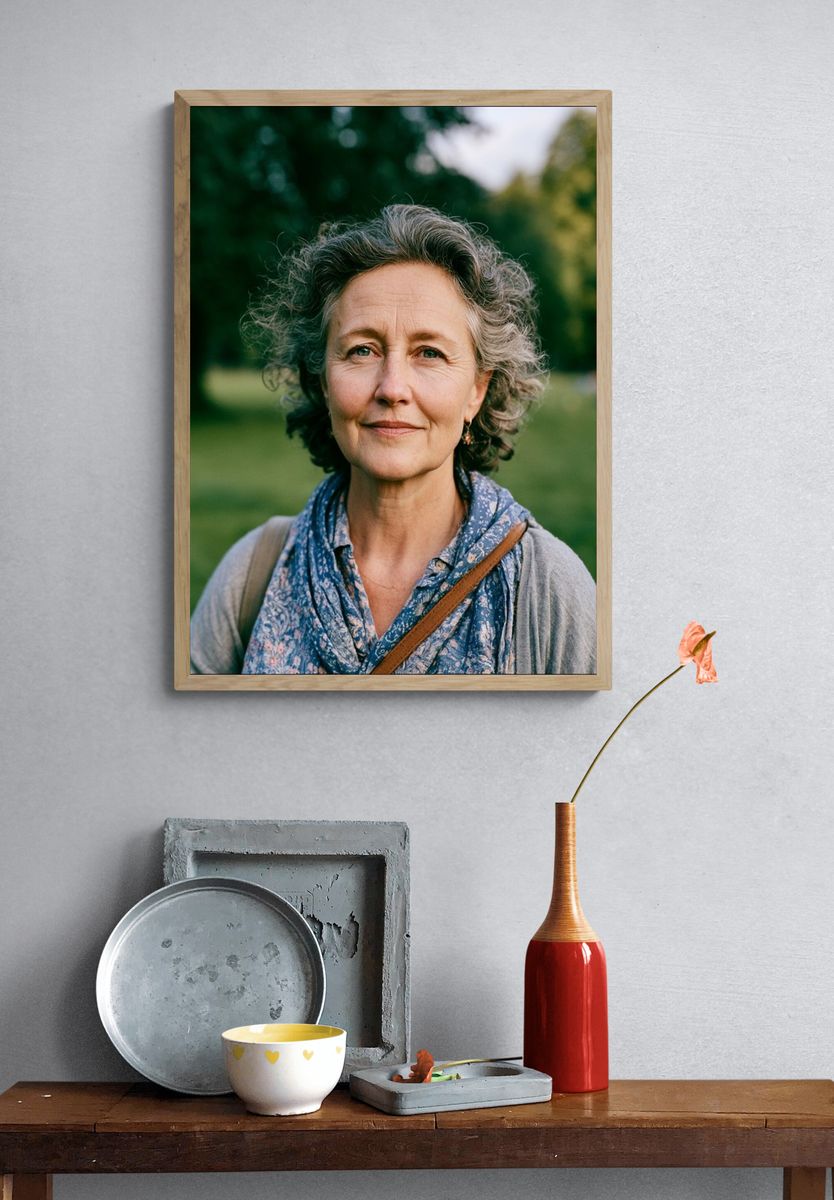 Woman Portrait Photography Poster. — room view 3