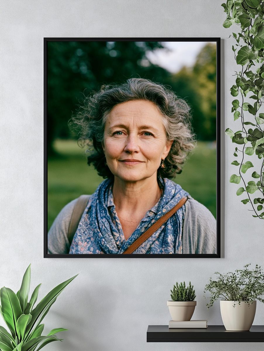 Woman Portrait Photography Poster. — room view 4