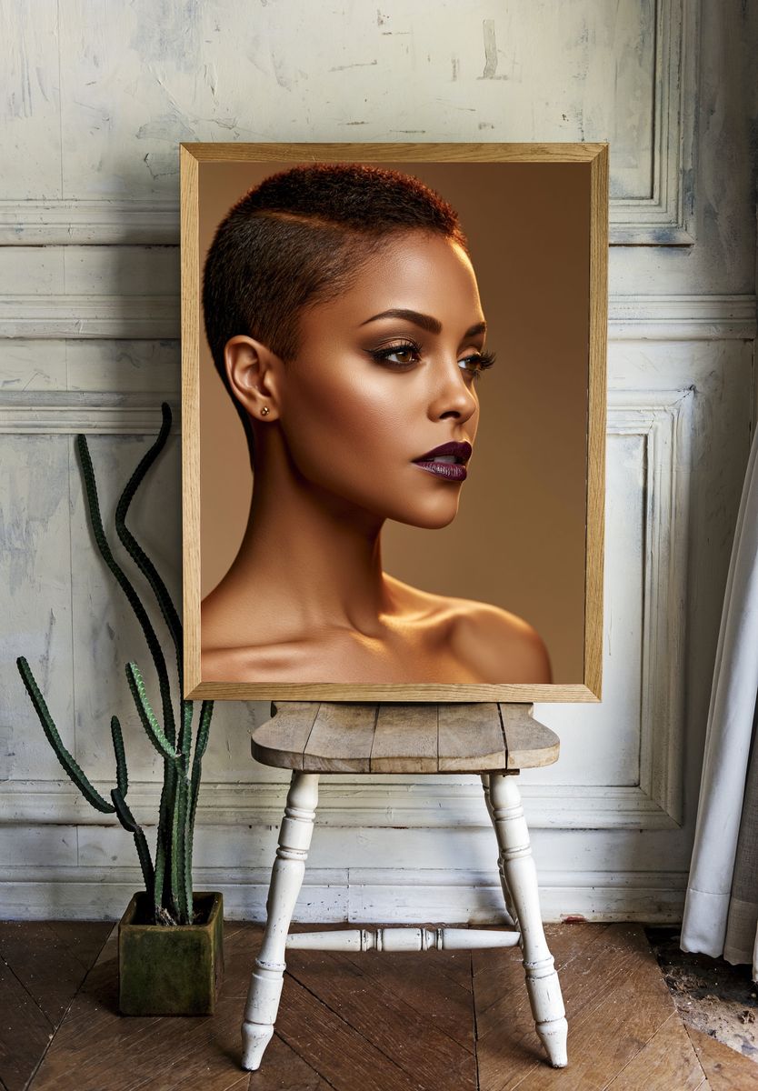 Elegant Portrait Photography Poster. — room view 1