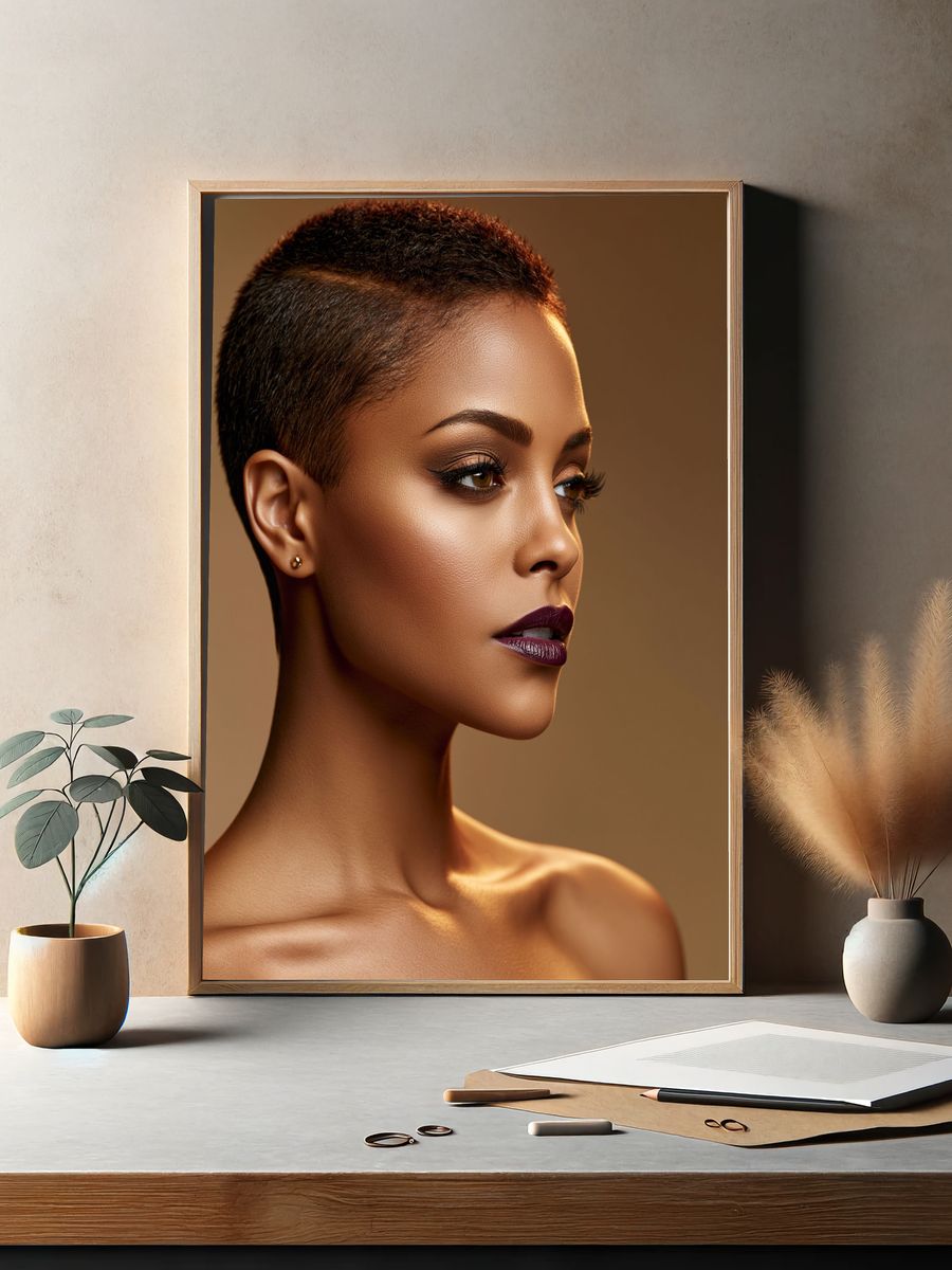 Elegant Portrait Photography Poster. — room view 2