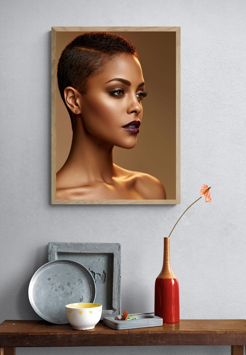 Elegant Portrait Photography Poster. — room view 3