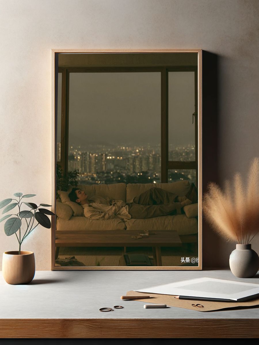 City Night Interior Photography Poster. — room view 2