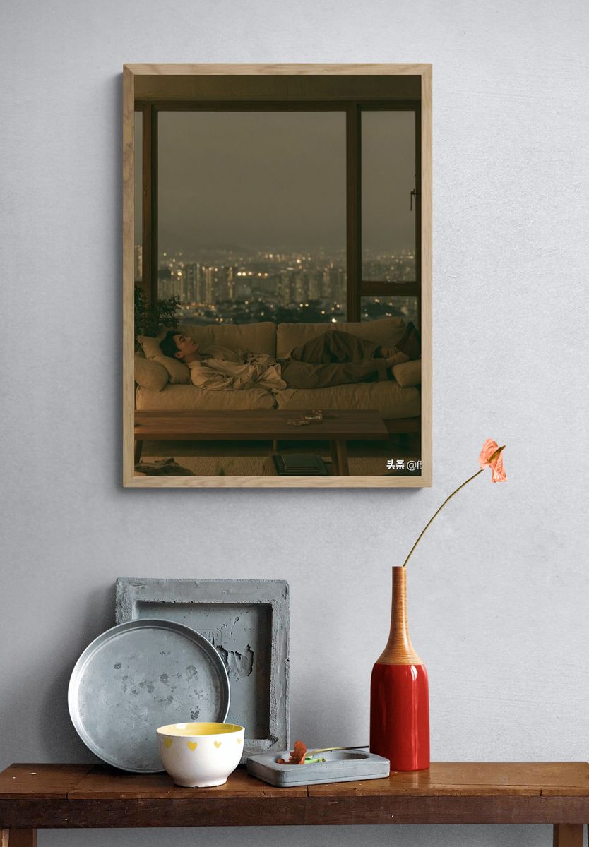 City Night Interior Photography Poster. — room view 3