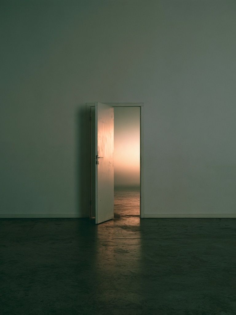 Open Door at Sunset Photography Poster. poster detail