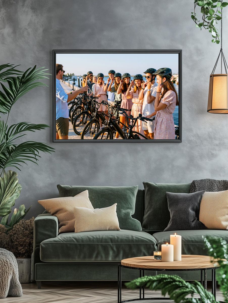 Harbor Bike Tour Photography Poster. — room view 4