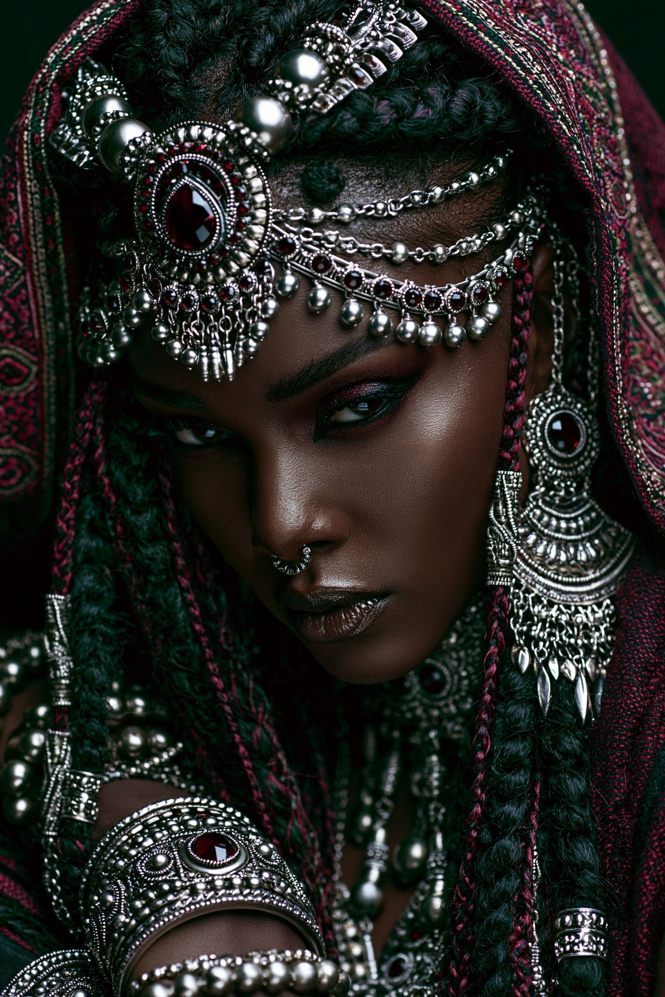 Ornate Portrait Photography Poster. poster detail