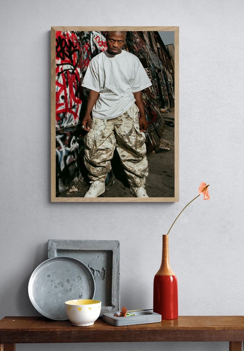 Graffiti Street Portrait Poster. — room view 3