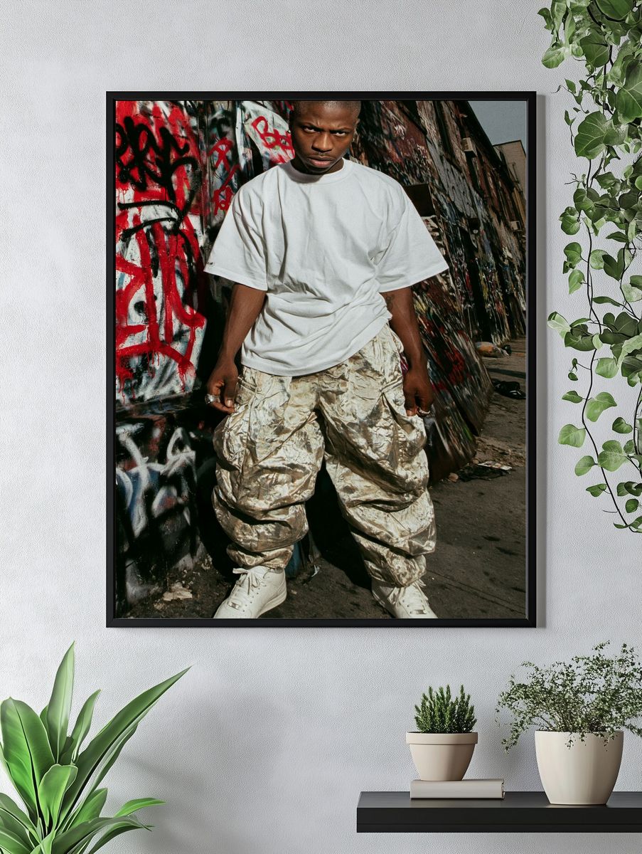 Graffiti Street Portrait Poster. — room view 4