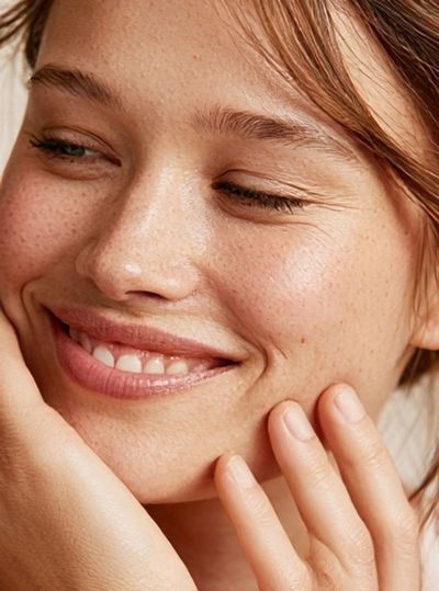 Smiling Woman Portrait Photography Poster. poster