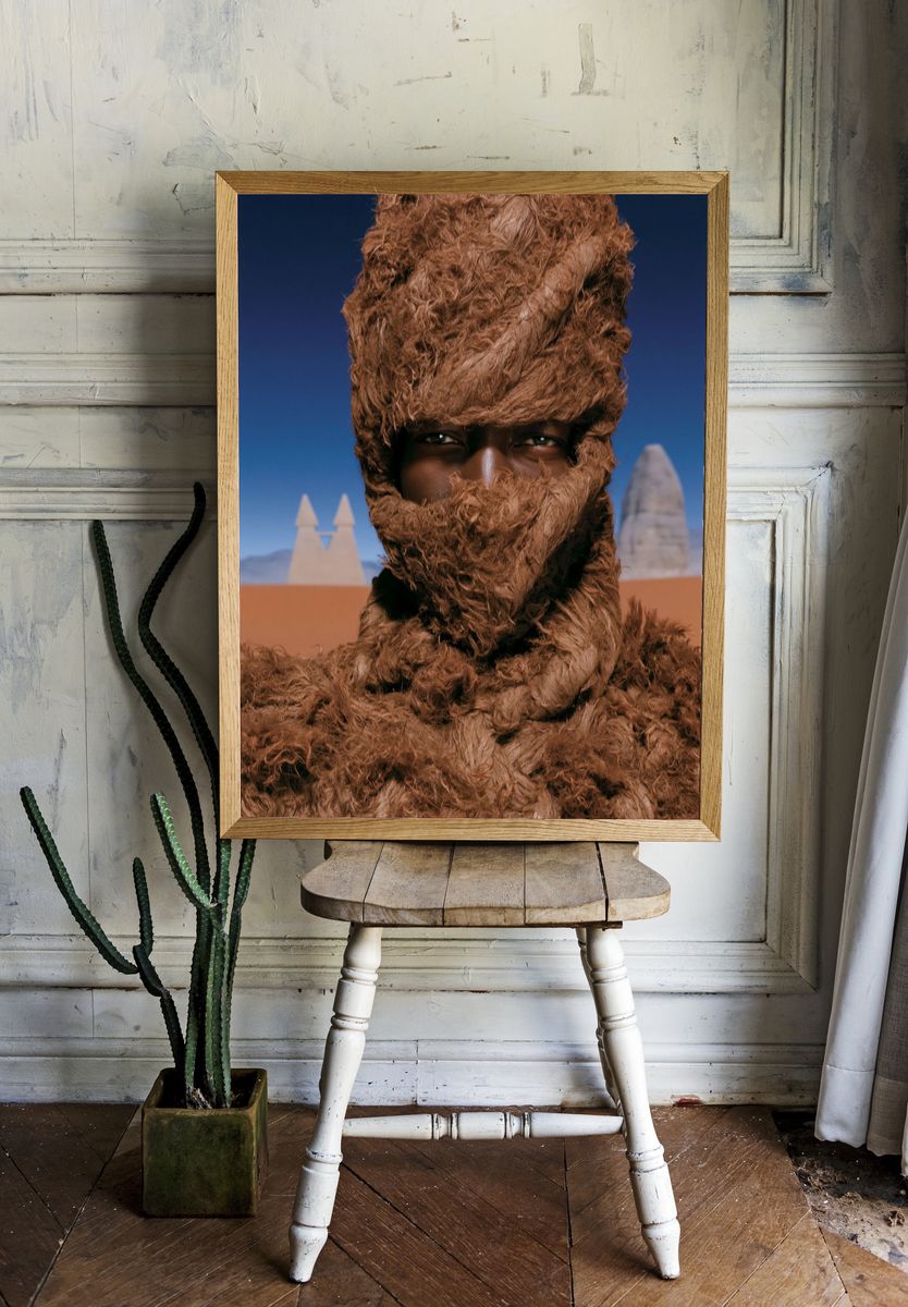 Desert Fur Portrait Poster. — room view 1