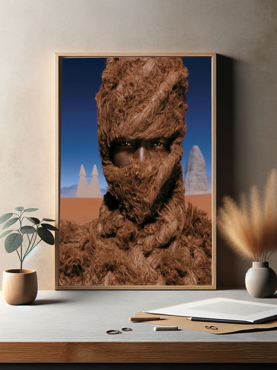Desert Fur Portrait Poster. — room view 2