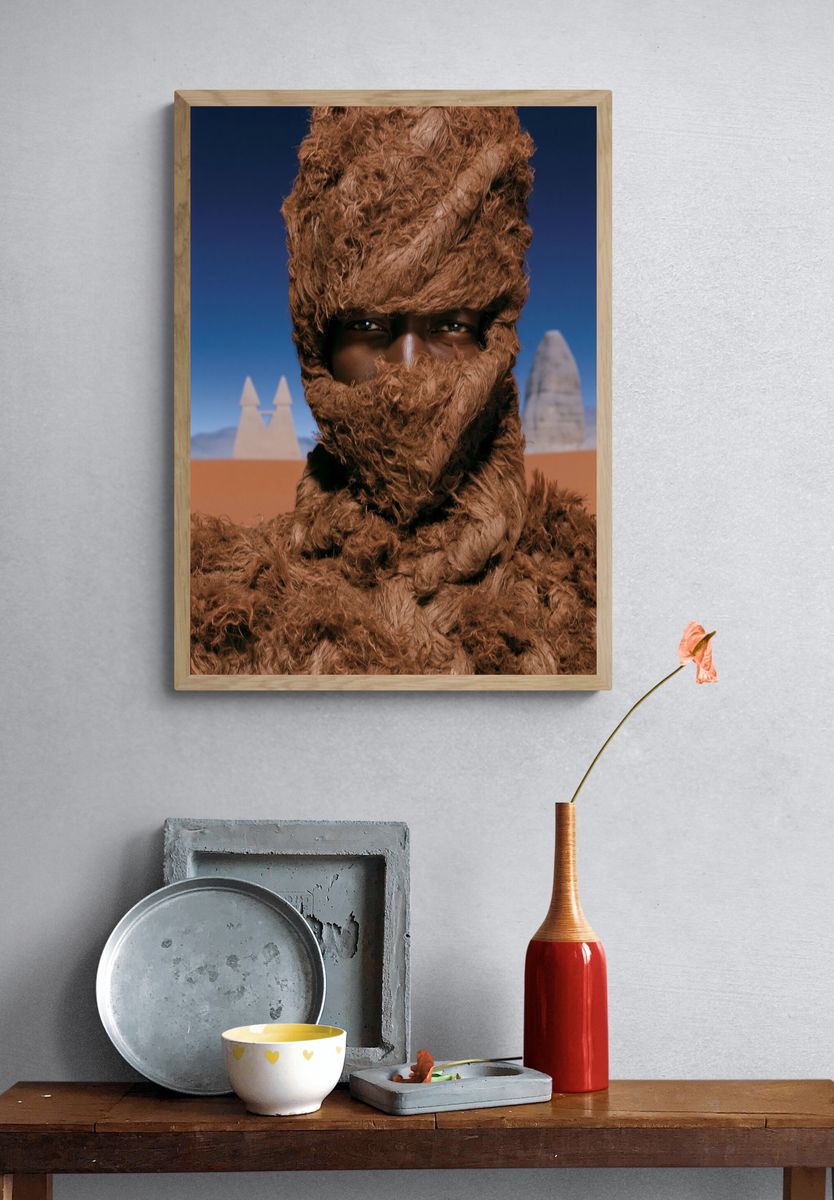 Desert Fur Portrait Poster. — room view 3