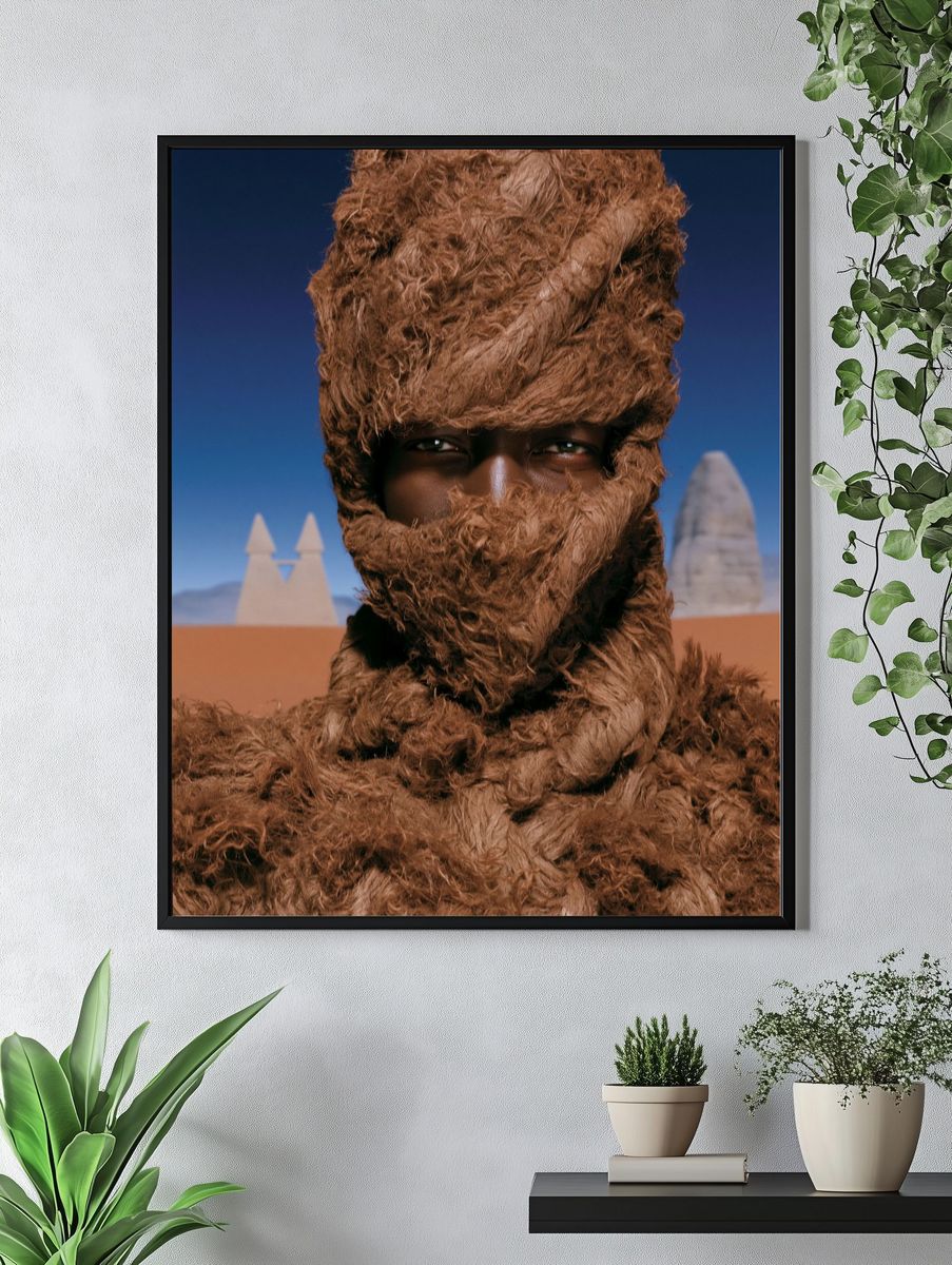 Desert Fur Portrait Poster. — room view 4