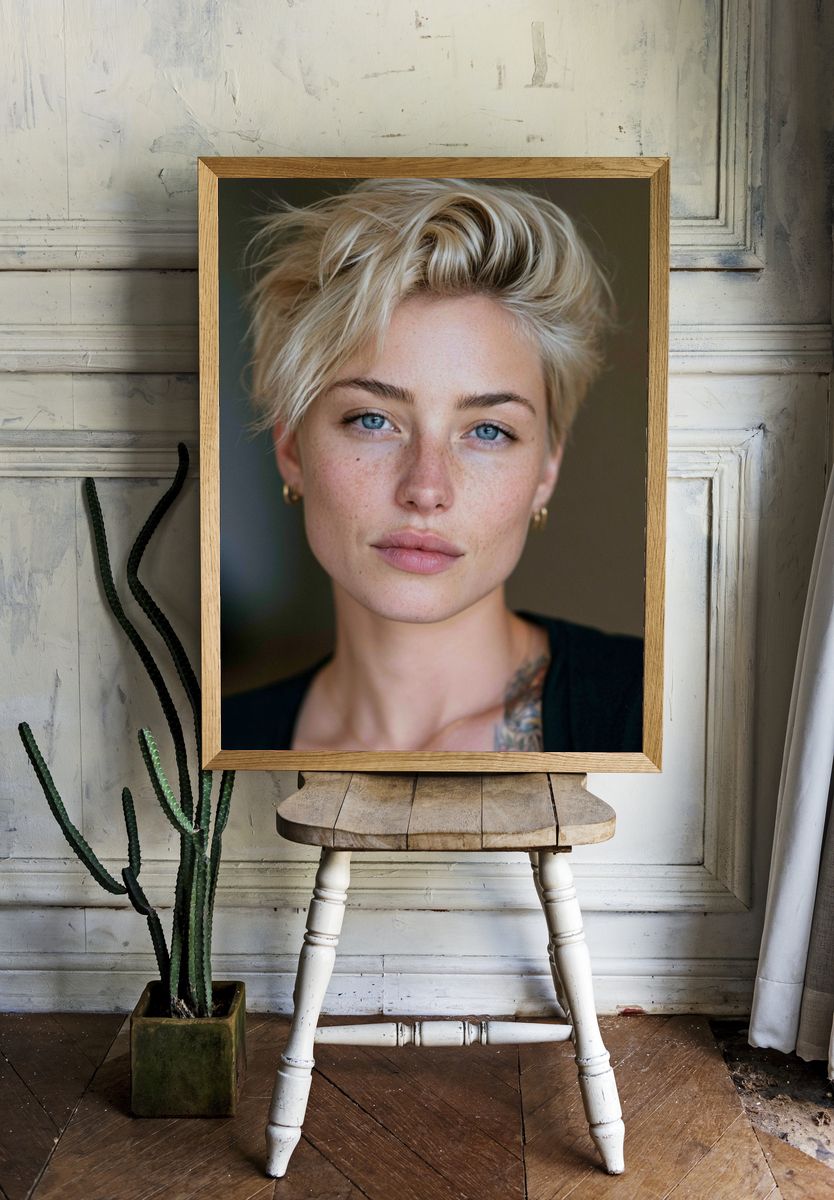 Blonde Portrait Photography Poster. room preview