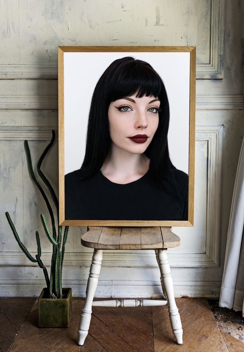 Gothic Portrait Photography Poster. room preview