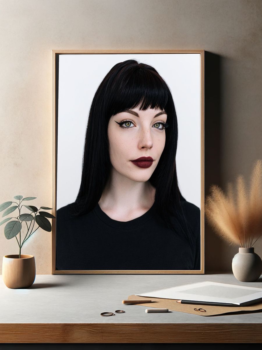 Gothic Portrait Photography Poster. — room view 2