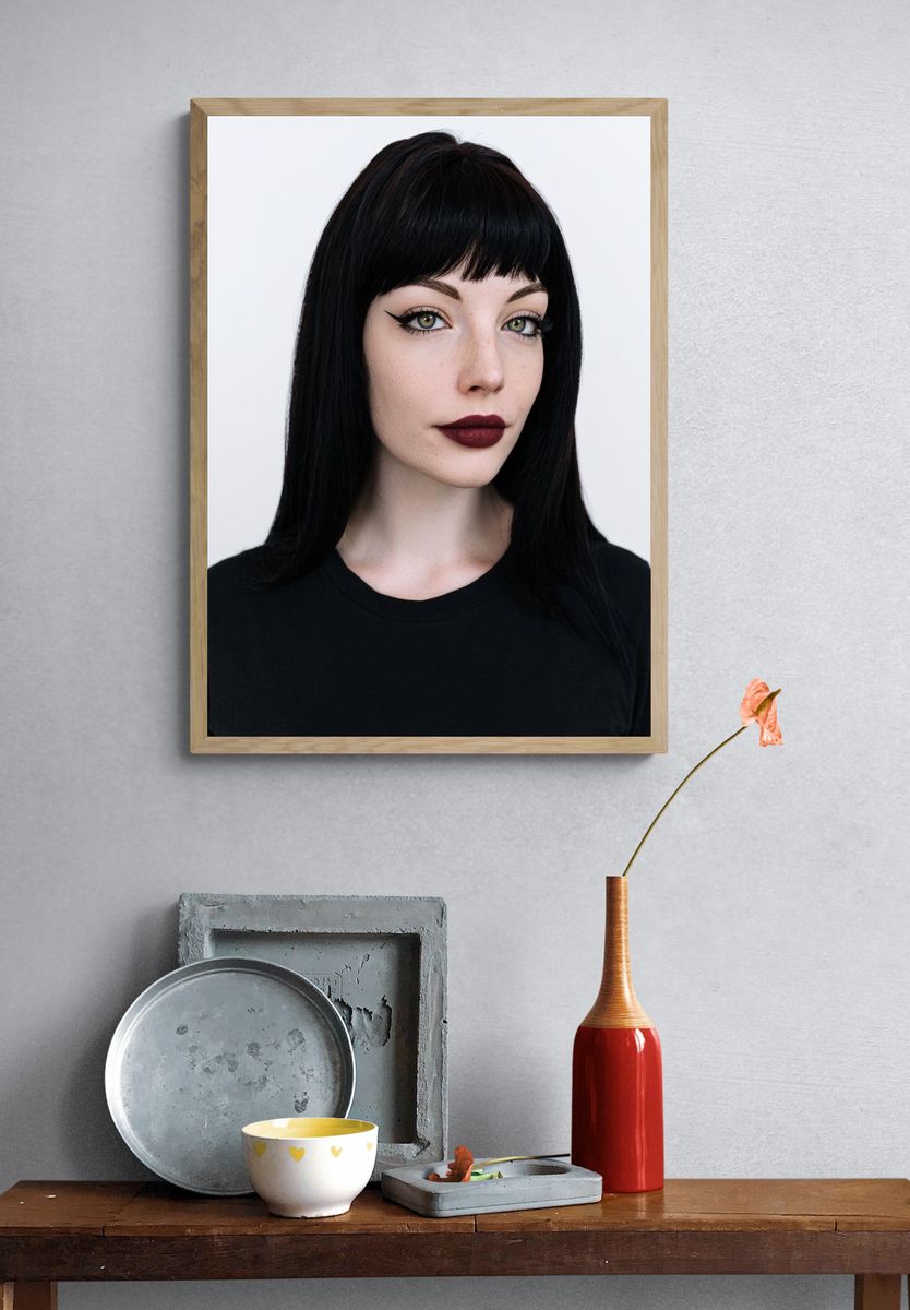 Gothic Portrait Photography Poster. — room view 3