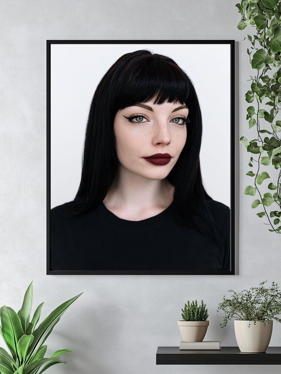 Gothic Portrait Photography Poster. — room view 4