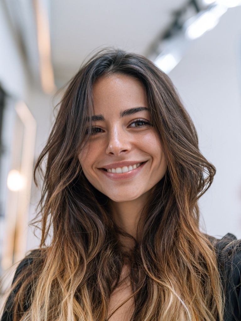 Smiling Woman Portrait Print. poster — photography art