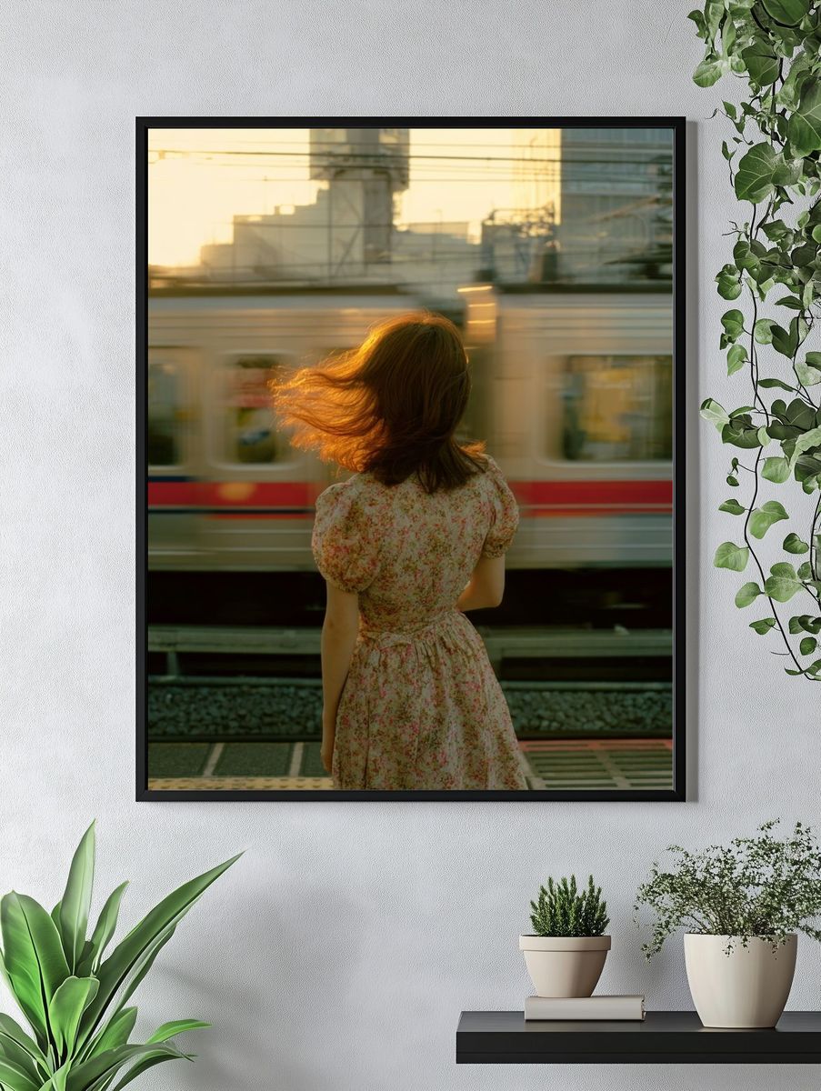 Train Platform Portrait Photography Poster. — room view 4