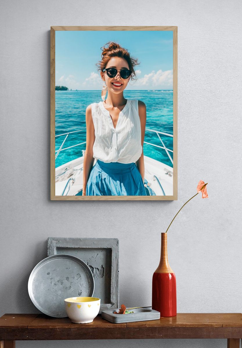 Boat Deck Portrait Photography Poster. — room view 3
