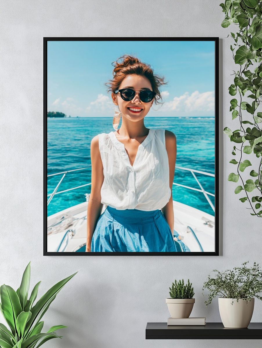 Boat Deck Portrait Photography Poster. — room view 4