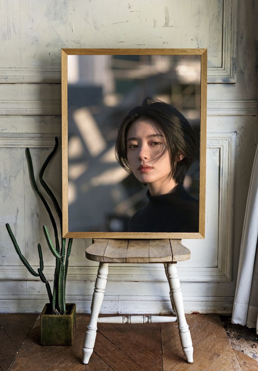 Moody Portrait Photography Poster. room preview